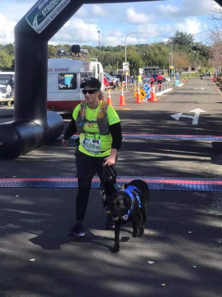 A picture of Antnz and Raven just after they crossed the finish line.